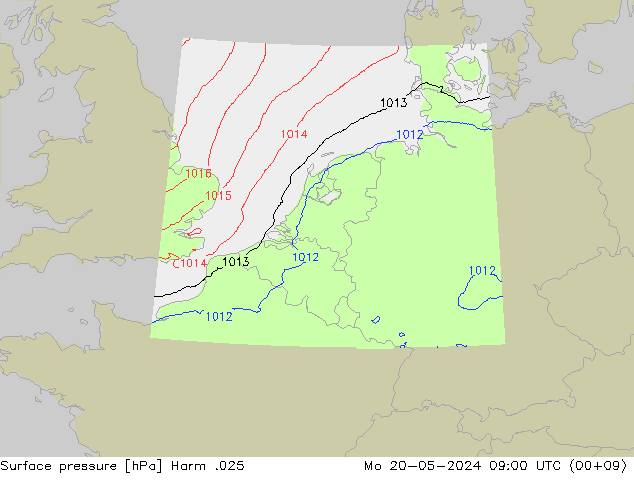 Surface pressure Harm .025 Mo 20.05.2024 09 UTC