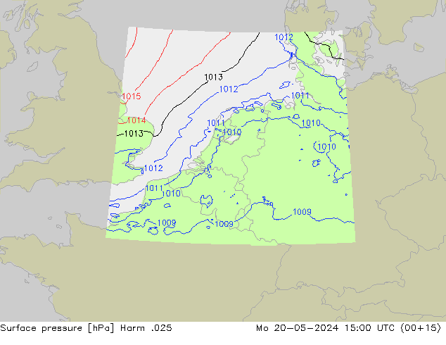 приземное давление Harm .025 пн 20.05.2024 15 UTC