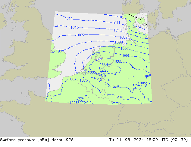 Presión superficial Harm .025 mar 21.05.2024 15 UTC
