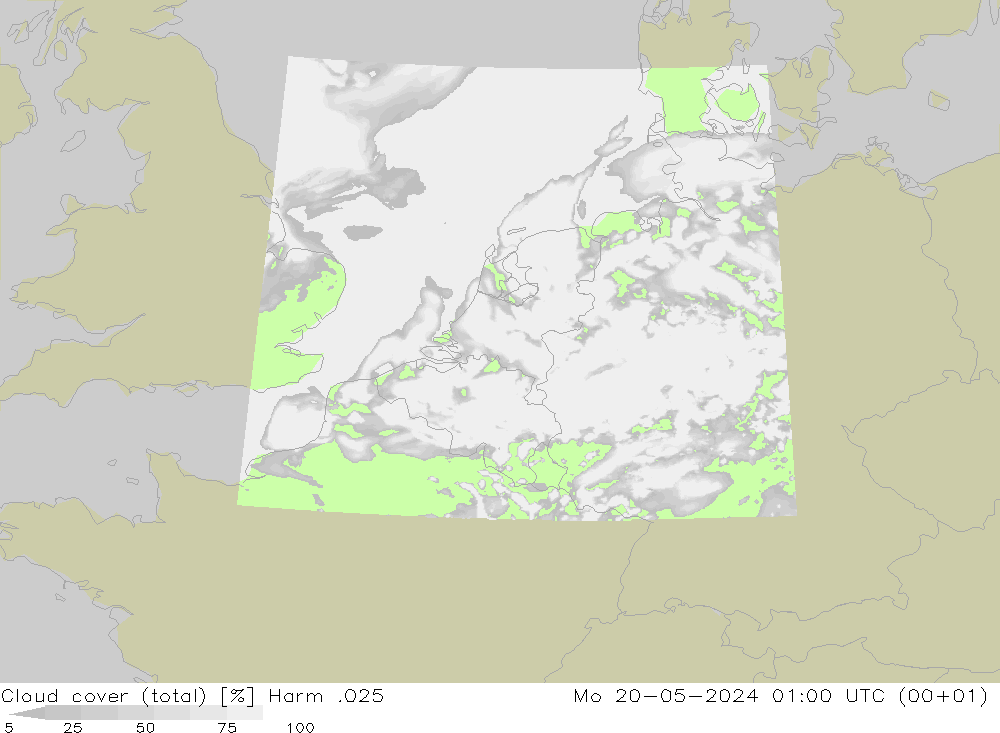 Nubi (totali) Harm .025 lun 20.05.2024 01 UTC