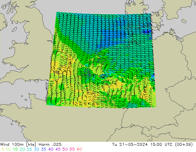 Wind 100m Harm .025 di 21.05.2024 15 UTC
