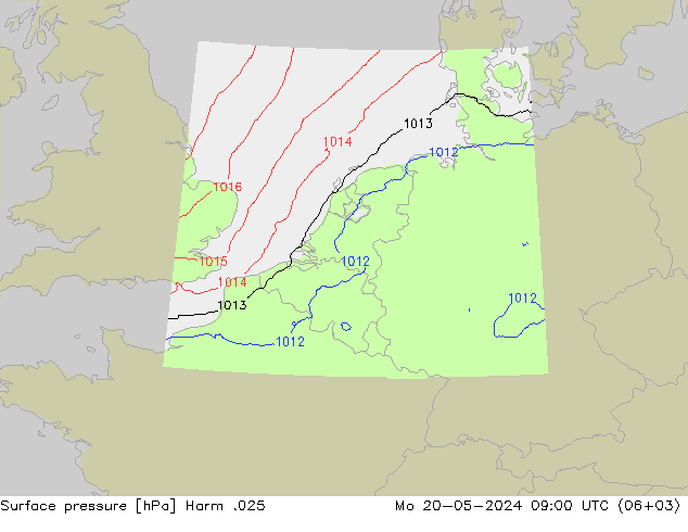 Surface pressure Harm .025 Mo 20.05.2024 09 UTC