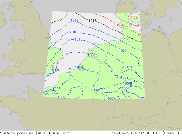 Presión superficial Harm .025 mar 21.05.2024 03 UTC