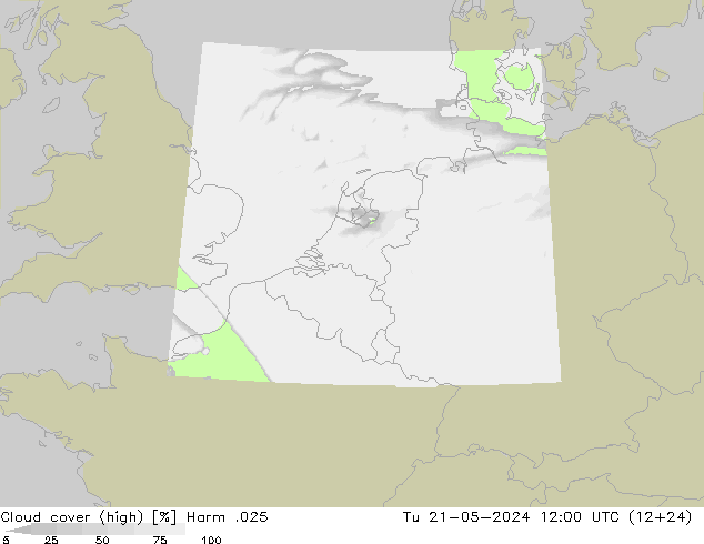 Bewolking (Hoog) Harm .025 di 21.05.2024 12 UTC
