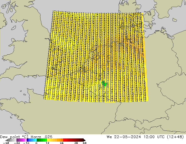 Rosný bod Harm .025 St 22.05.2024 12 UTC