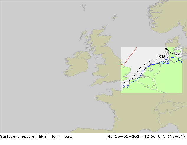 Surface pressure Harm .025 Mo 20.05.2024 13 UTC