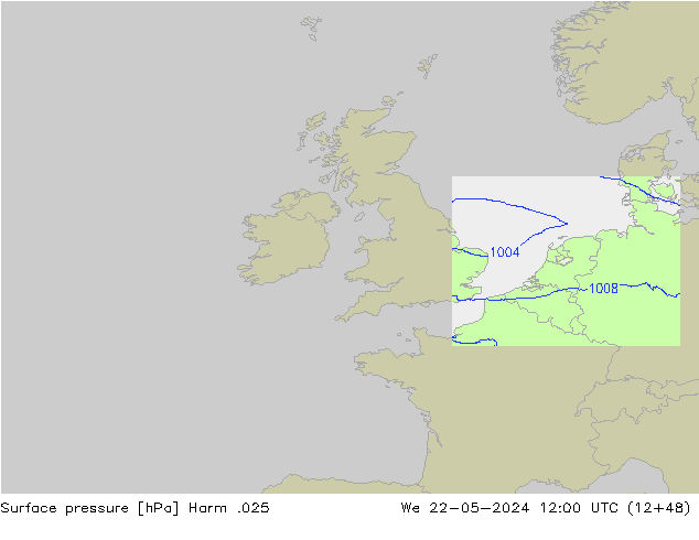 Luchtdruk (Grond) Harm .025 wo 22.05.2024 12 UTC