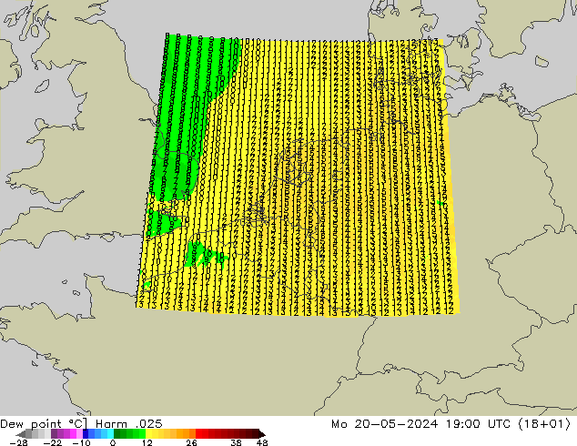 Dew point Harm .025 Mo 20.05.2024 19 UTC
