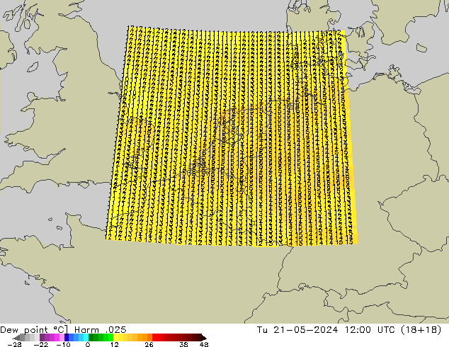 Taupunkt Harm .025 Di 21.05.2024 12 UTC