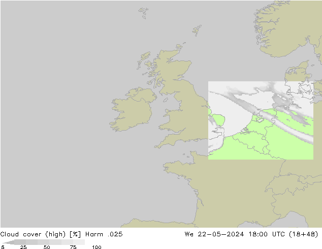 Bulutlar (yüksek) Harm .025 Çar 22.05.2024 18 UTC