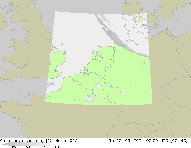 Wolken (mittel) Harm .025 Do 23.05.2024 00 UTC