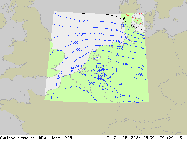 Luchtdruk (Grond) Harm .025 di 21.05.2024 15 UTC
