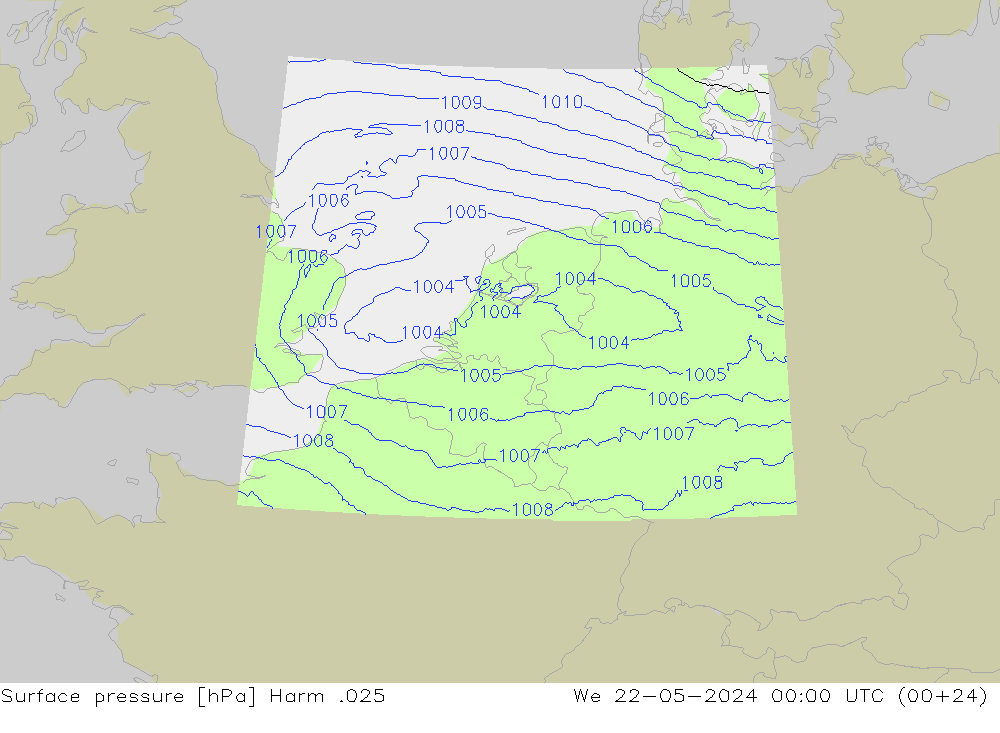 Bodendruck Harm .025 Mi 22.05.2024 00 UTC