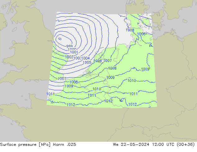 pression de l'air Harm .025 mer 22.05.2024 12 UTC