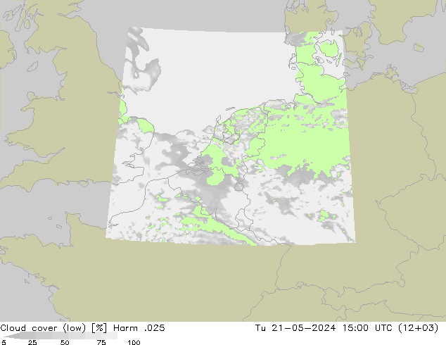 Nubes bajas Harm .025 mar 21.05.2024 15 UTC