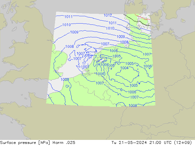 pression de l'air Harm .025 mar 21.05.2024 21 UTC