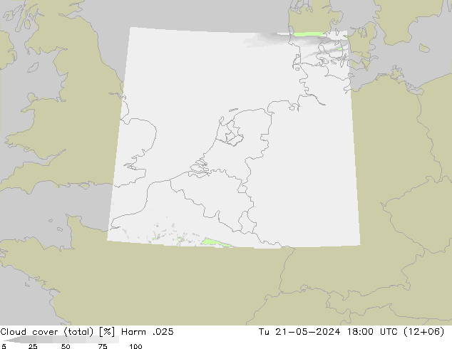 Wolken (gesamt) Harm .025 Di 21.05.2024 18 UTC