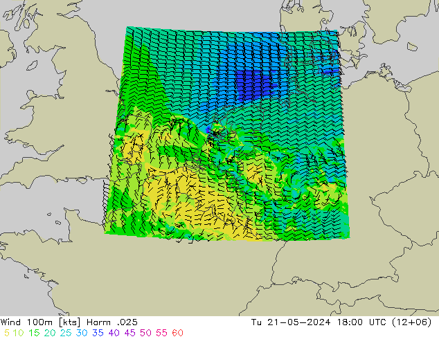 Wind 100m Harm .025 Tu 21.05.2024 18 UTC