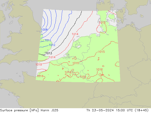 Presión superficial Harm .025 jue 23.05.2024 15 UTC