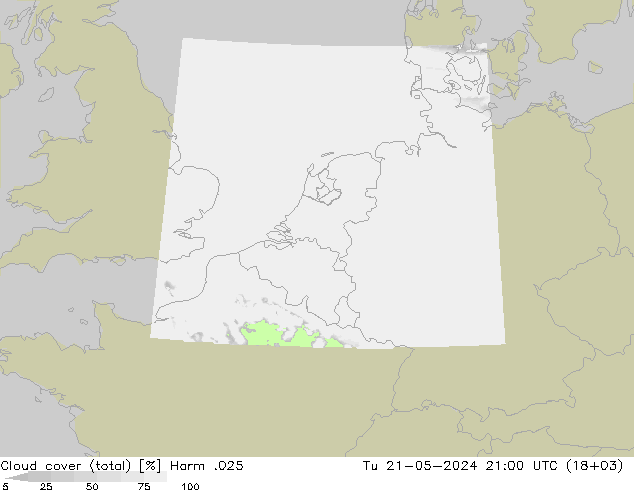 Nubes (total) Harm .025 mar 21.05.2024 21 UTC