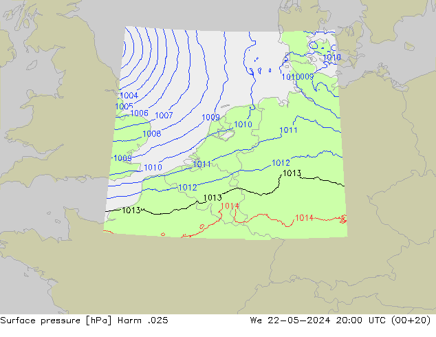 pression de l'air Harm .025 mer 22.05.2024 20 UTC