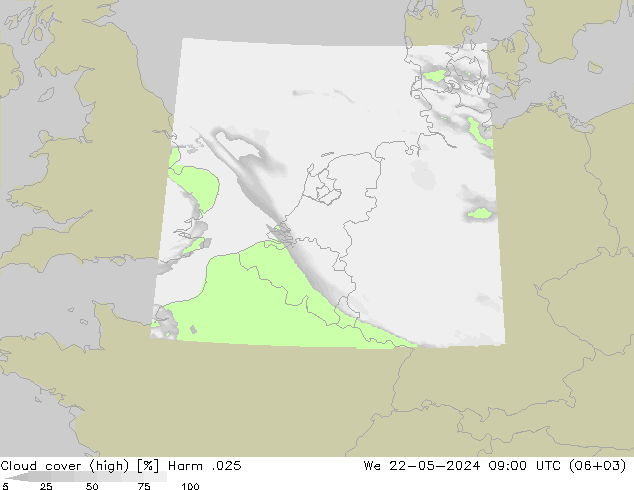 Wolken (hohe) Harm .025 Mi 22.05.2024 09 UTC