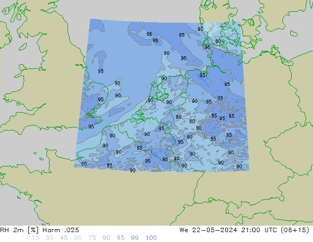 RH 2m Harm .025 ср 22.05.2024 21 UTC