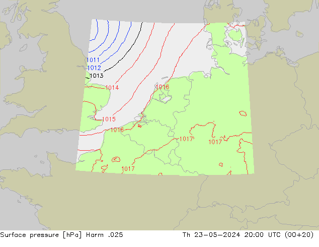 Luchtdruk (Grond) Harm .025 do 23.05.2024 20 UTC