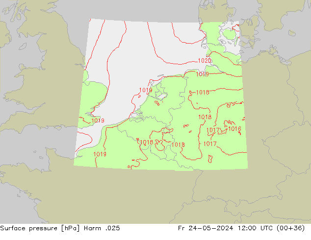 Luchtdruk (Grond) Harm .025 vr 24.05.2024 12 UTC