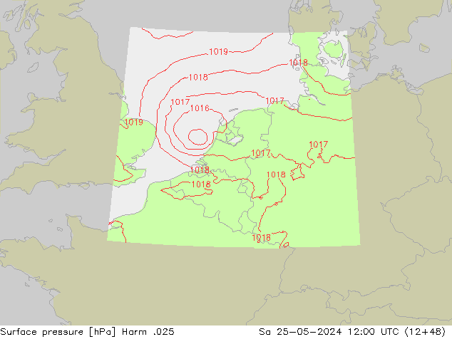 Luchtdruk (Grond) Harm .025 za 25.05.2024 12 UTC