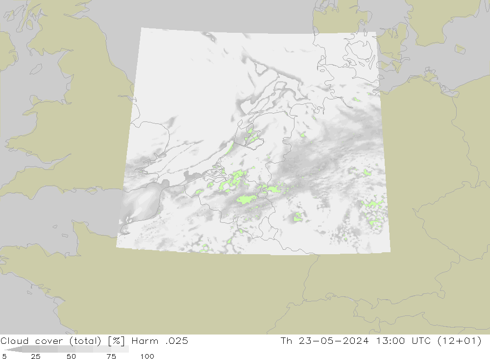 nuvens (total) Harm .025 Qui 23.05.2024 13 UTC