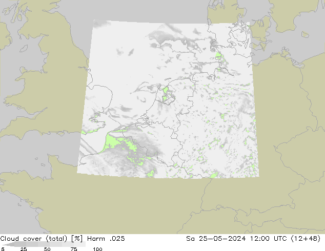 Nubi (totali) Harm .025 sab 25.05.2024 12 UTC