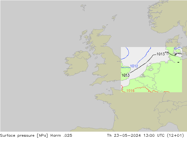 Luchtdruk (Grond) Harm .025 do 23.05.2024 13 UTC