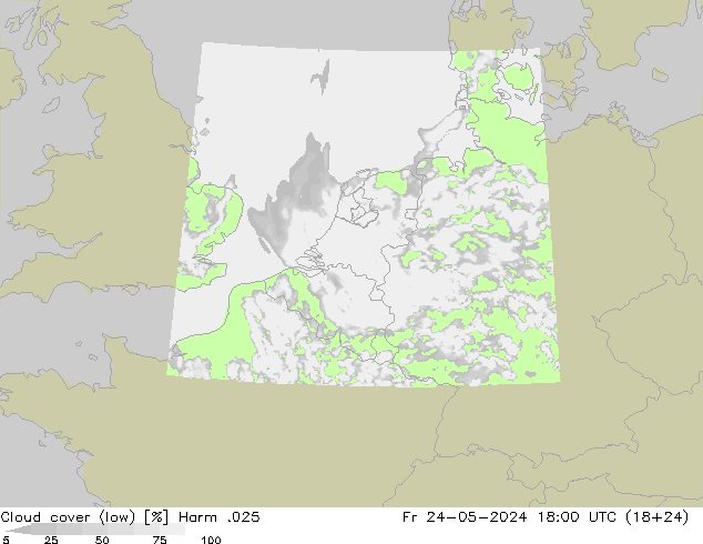 Nubes bajas Harm .025 vie 24.05.2024 18 UTC