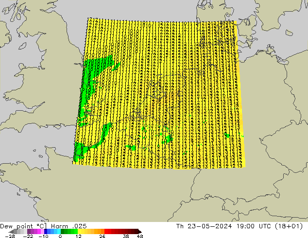 Dew point Harm .025 Th 23.05.2024 19 UTC