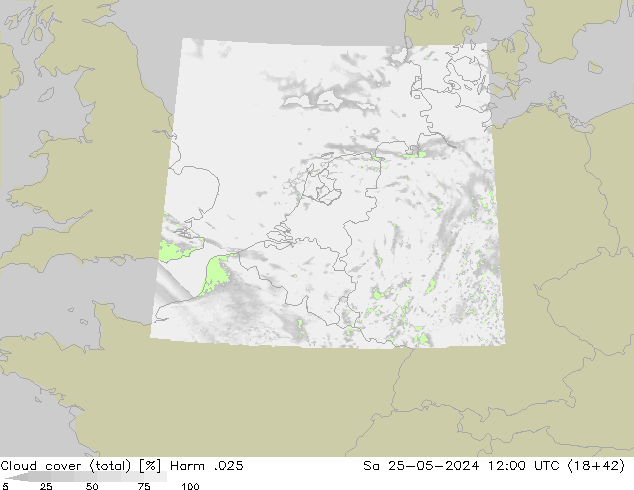 nuvens (total) Harm .025 Sáb 25.05.2024 12 UTC