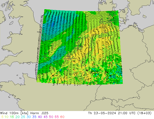 风 100m Harm .025 星期四 23.05.2024 21 UTC