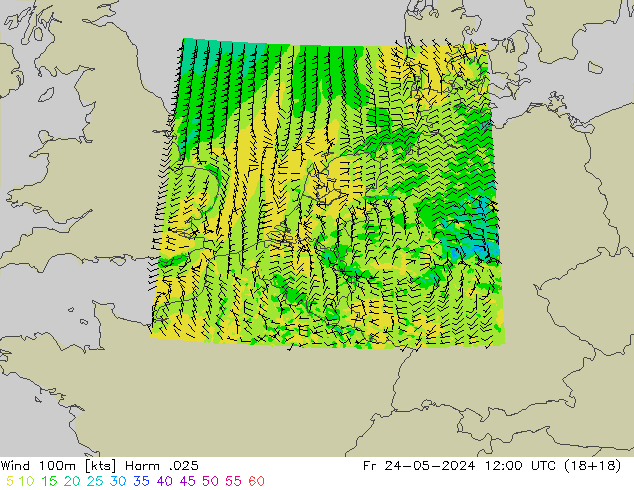 wiatr 100m Harm .025 pt. 24.05.2024 12 UTC