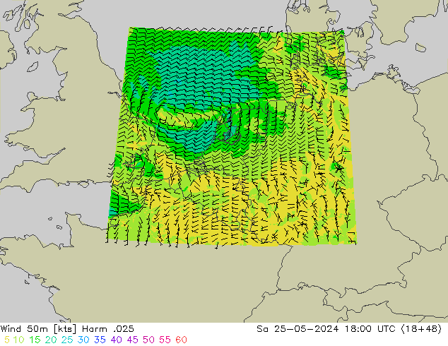 Viento 50 m Harm .025 sáb 25.05.2024 18 UTC