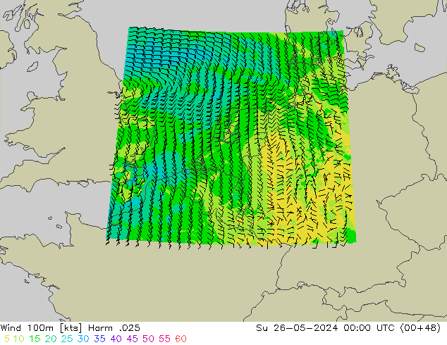 风 100m Harm .025 星期日 26.05.2024 00 UTC