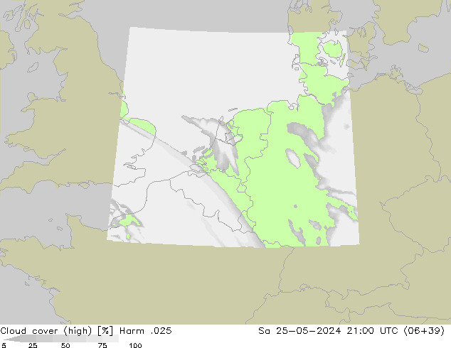 Nuages (élevé) Harm .025 sam 25.05.2024 21 UTC