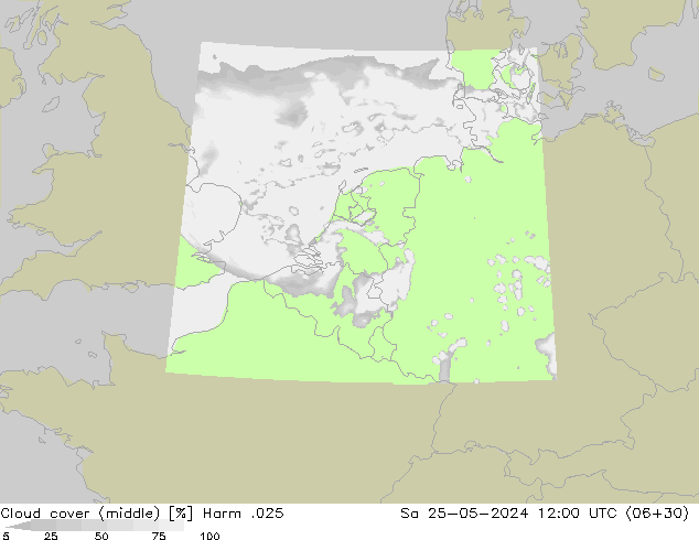 Wolken (mittel) Harm .025 Sa 25.05.2024 12 UTC