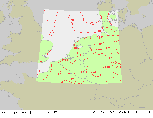Luchtdruk (Grond) Harm .025 vr 24.05.2024 12 UTC