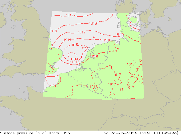 Luchtdruk (Grond) Harm .025 za 25.05.2024 15 UTC