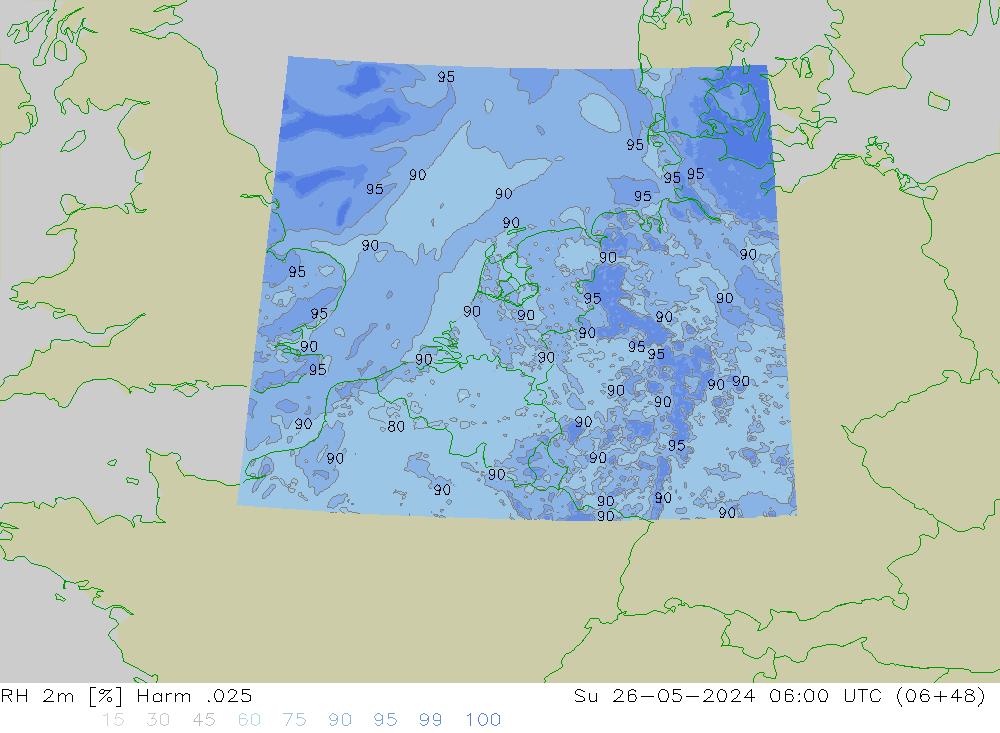 RH 2m Harm .025 nie. 26.05.2024 06 UTC
