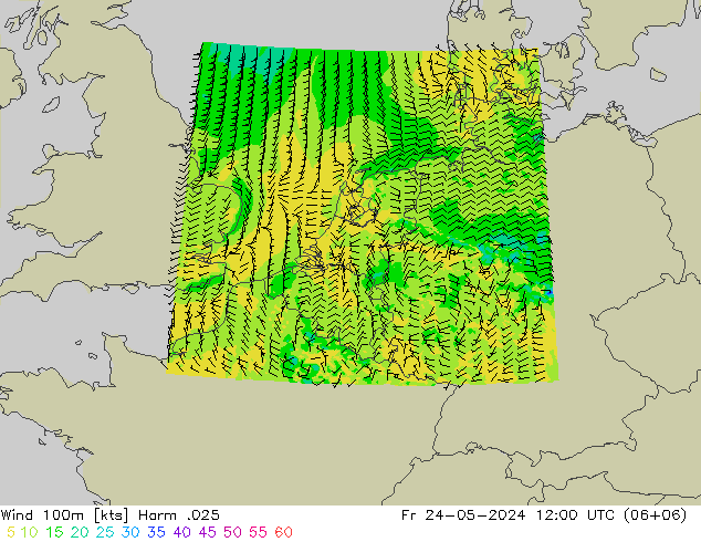 Wind 100m Harm .025 Fr 24.05.2024 12 UTC