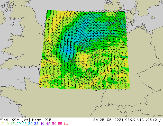 Vento 100m Harm .025 sab 25.05.2024 03 UTC