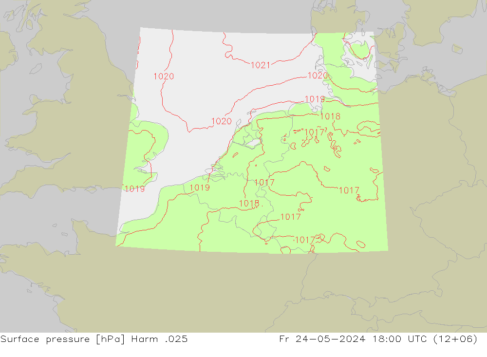 Luchtdruk (Grond) Harm .025 vr 24.05.2024 18 UTC