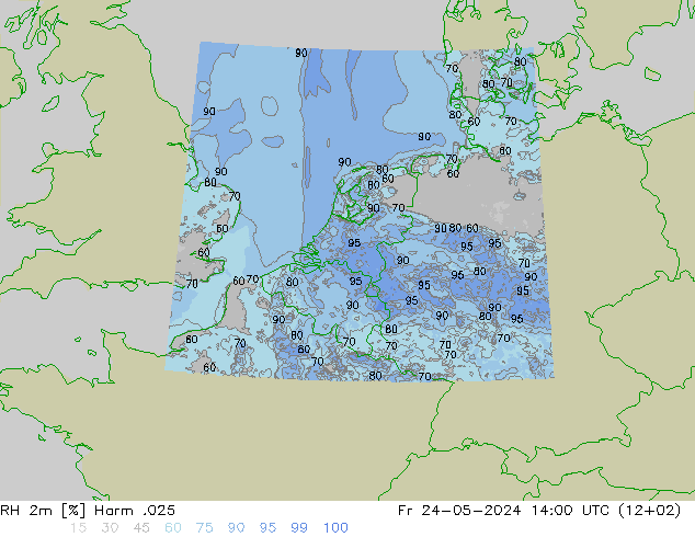 RH 2m Harm .025  24.05.2024 14 UTC