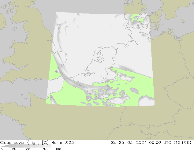 Bewolking (Hoog) Harm .025 za 25.05.2024 00 UTC